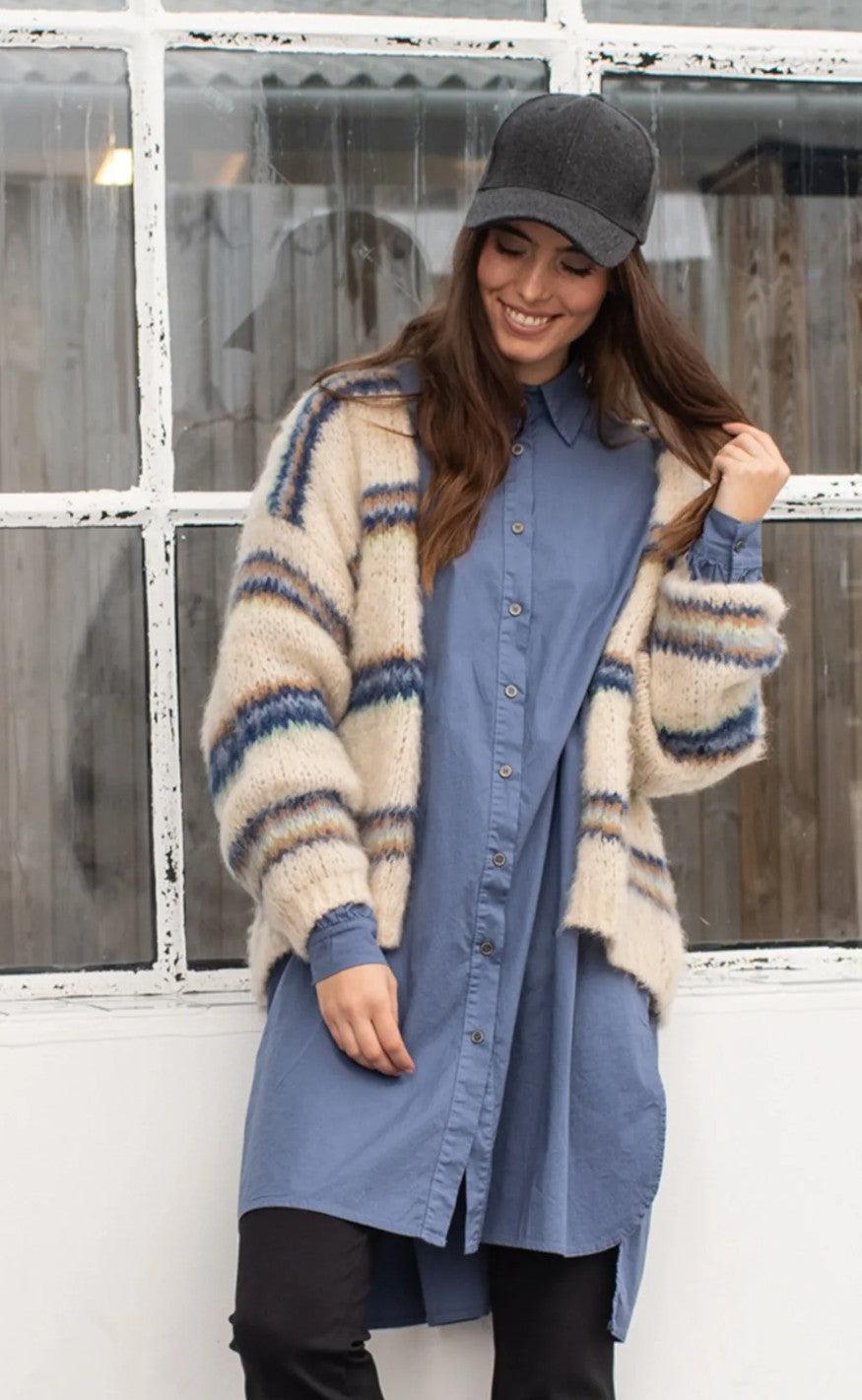Black Colour Skjorte - Astrid - Blue