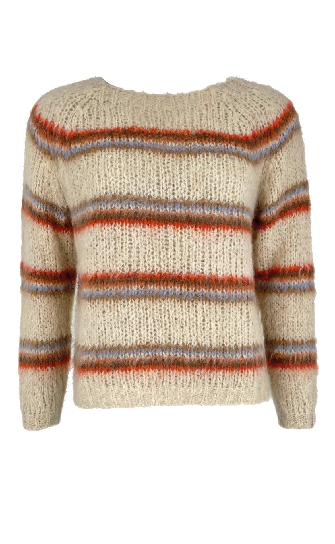 Black Colour Striktrøje - Toni - Warm Beige