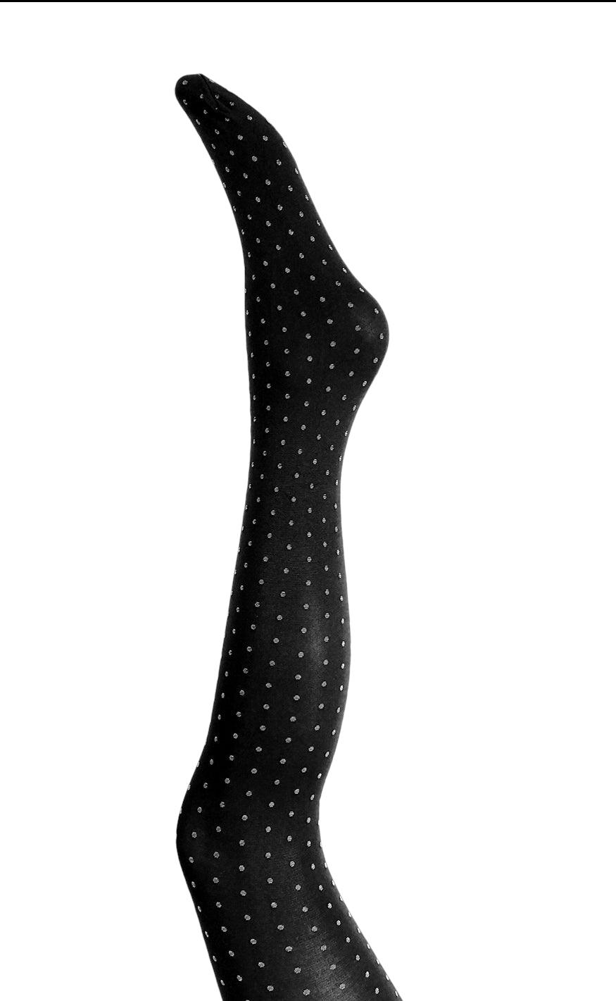 Black Colour Strømpebukser - Anna Mini Dot - Black