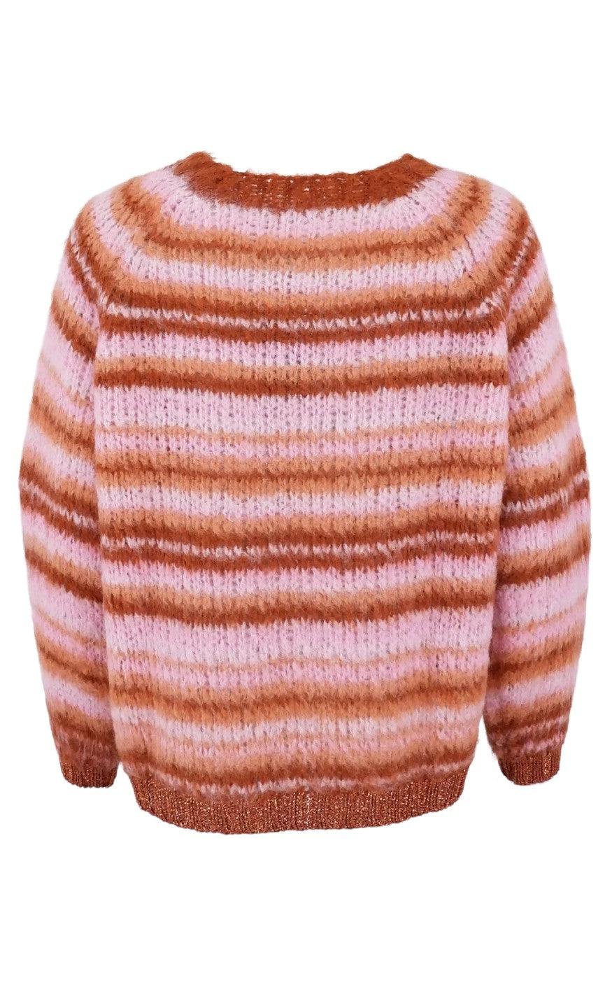 Black Colour Sweater - Tatum - Rose Mix