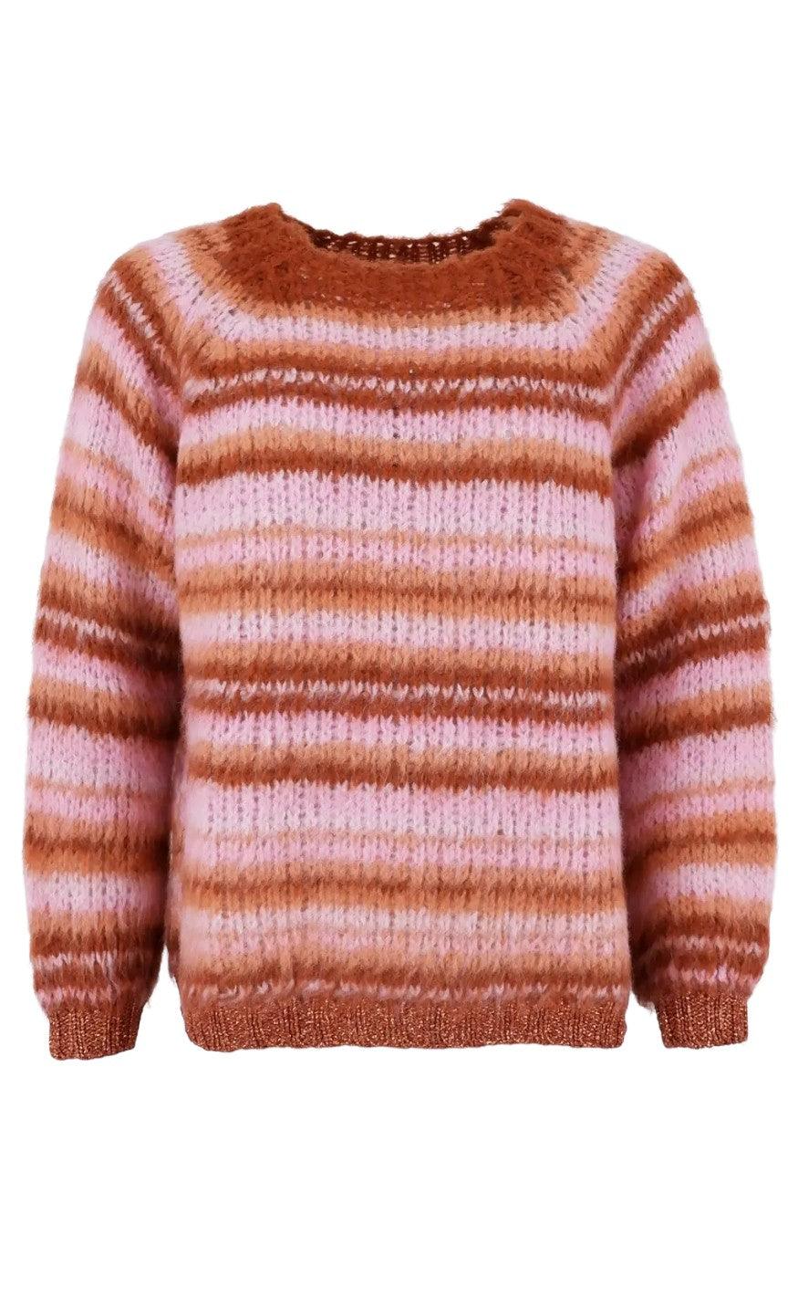 Black Colour Sweater - Tatum - Rose Mix