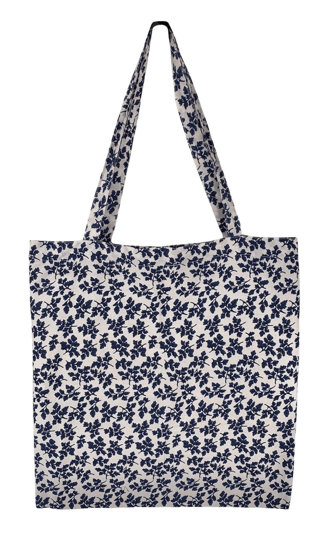 Black Colour Taske / Shopper - Lulu - White Leaf