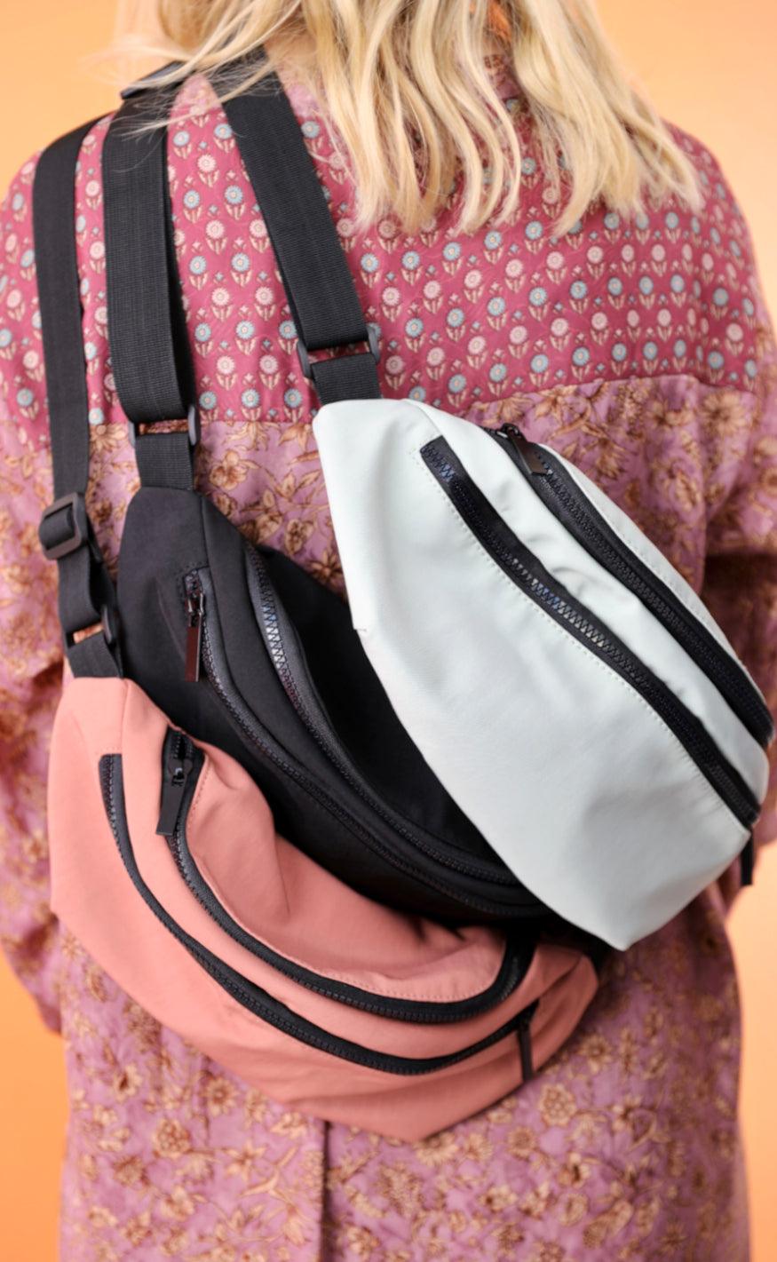 Black Colour Taske - Vada Matte Nylon - Mint