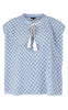Black Colour Top - Nicola - Light Blue