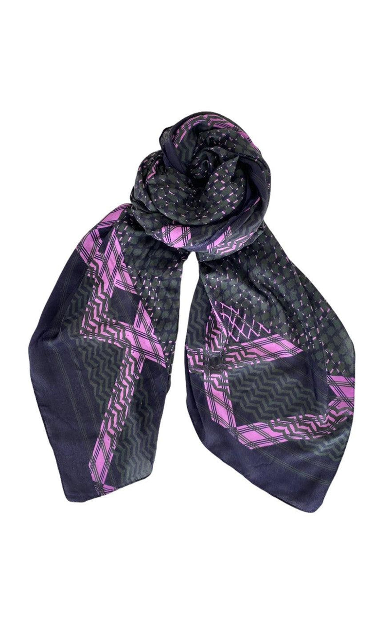Black Colour Tørklæde - Jada Partisan - Navy