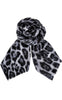 Black Colour Tørklæde - Savannah - Grey