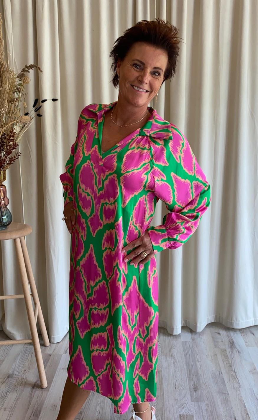 Black Colour Tunika - Dea Silk Mix - Green