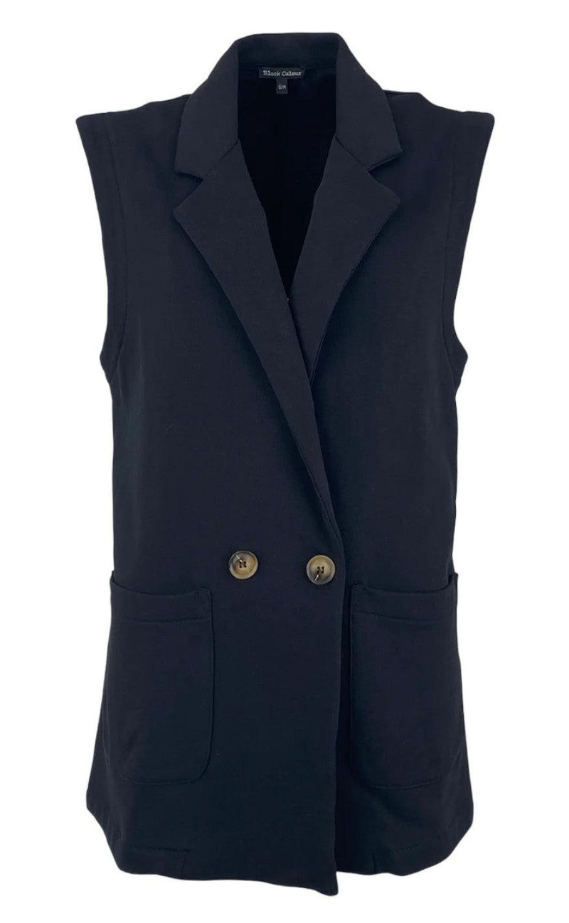 Black Colour Vest - Cory - Black