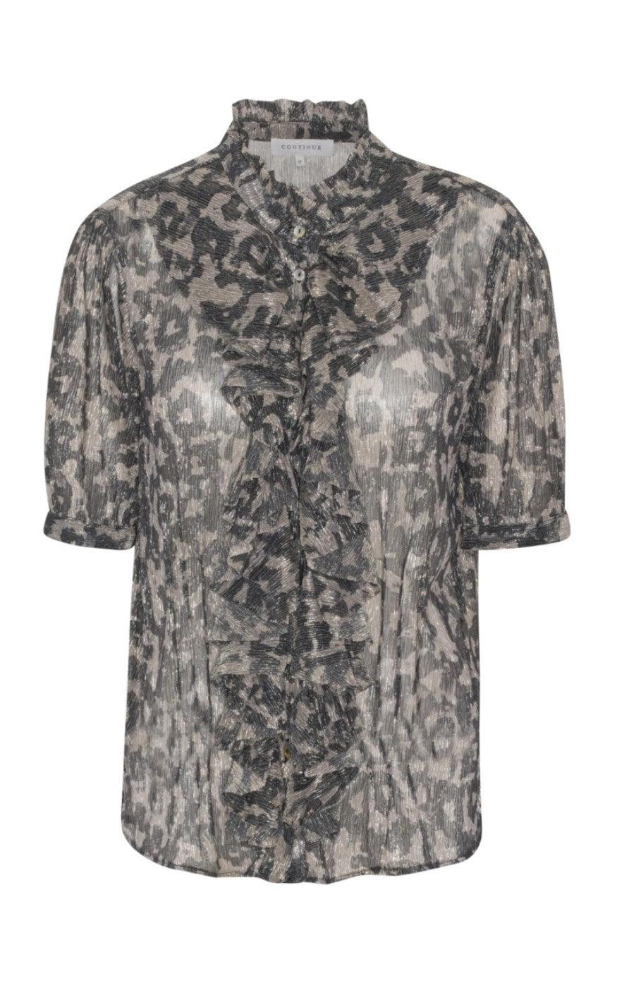 Continue Bluse - Frida - Foil Silver Print