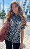 Continue Bluse - Frida - Foil Silver Print