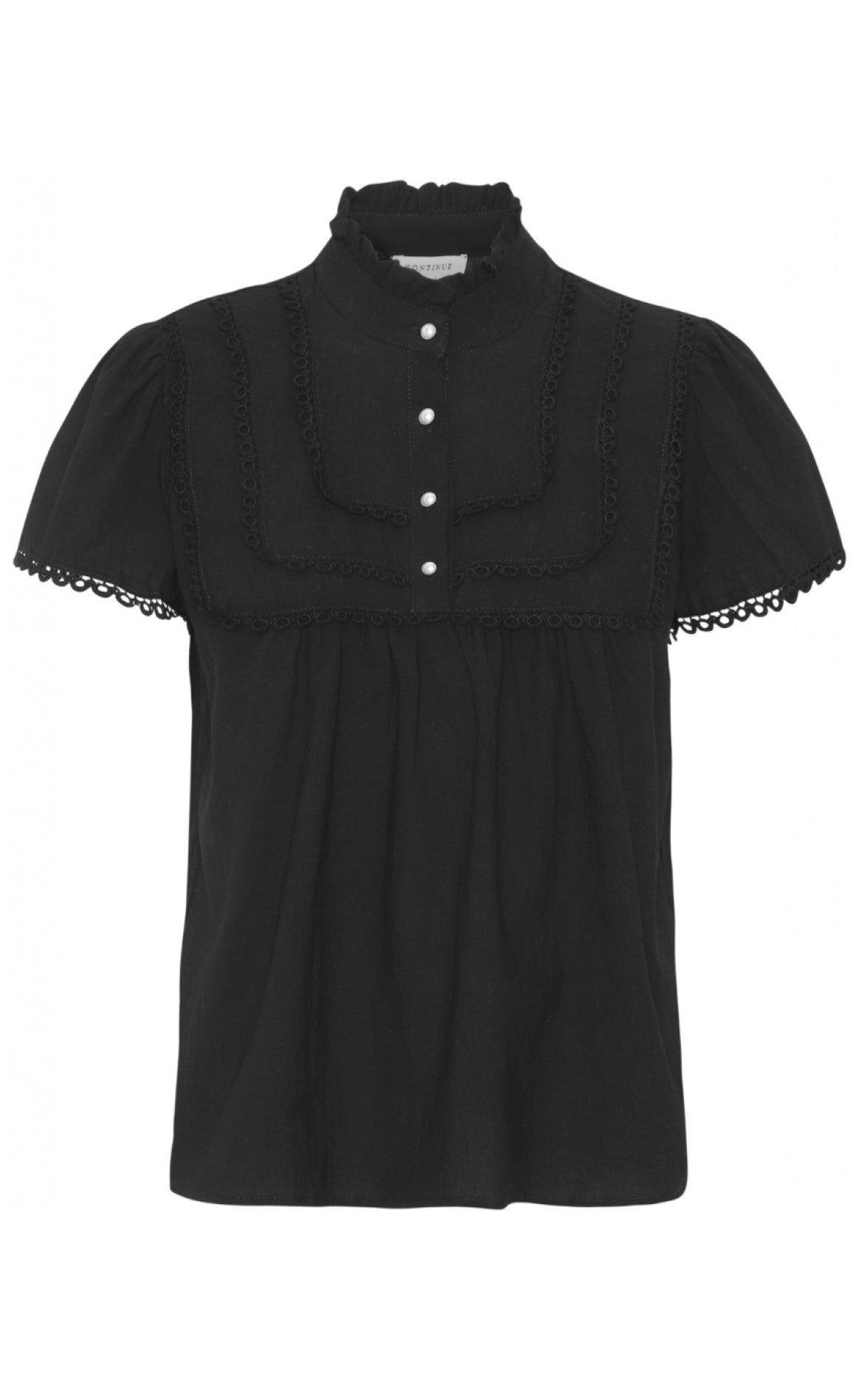 Continue Bluse - Isabella - Black