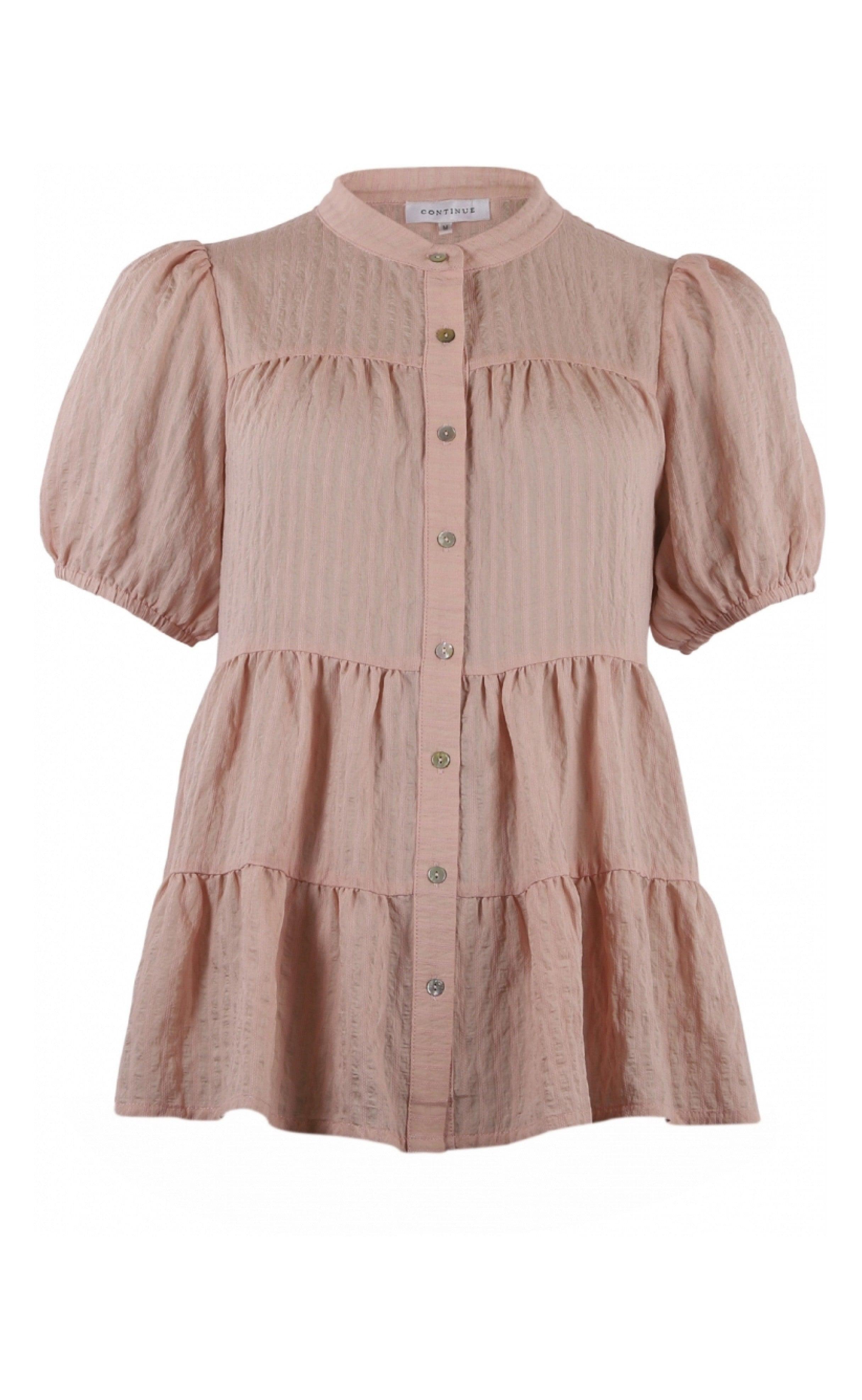 Continue Bluse - Sanna Stripe - Rose