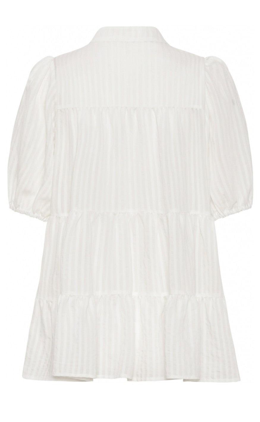 Continue Bluse - Sanna Stripe - White
