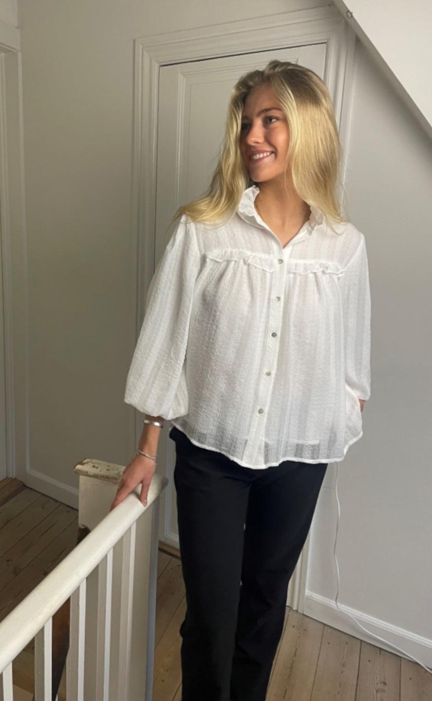 Continue Bluse - Stacia - White
