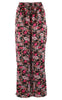 Continue Bukser - Lea - Black Flowerprint