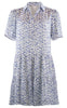 Continue Kjole - Annika - Blue Flower