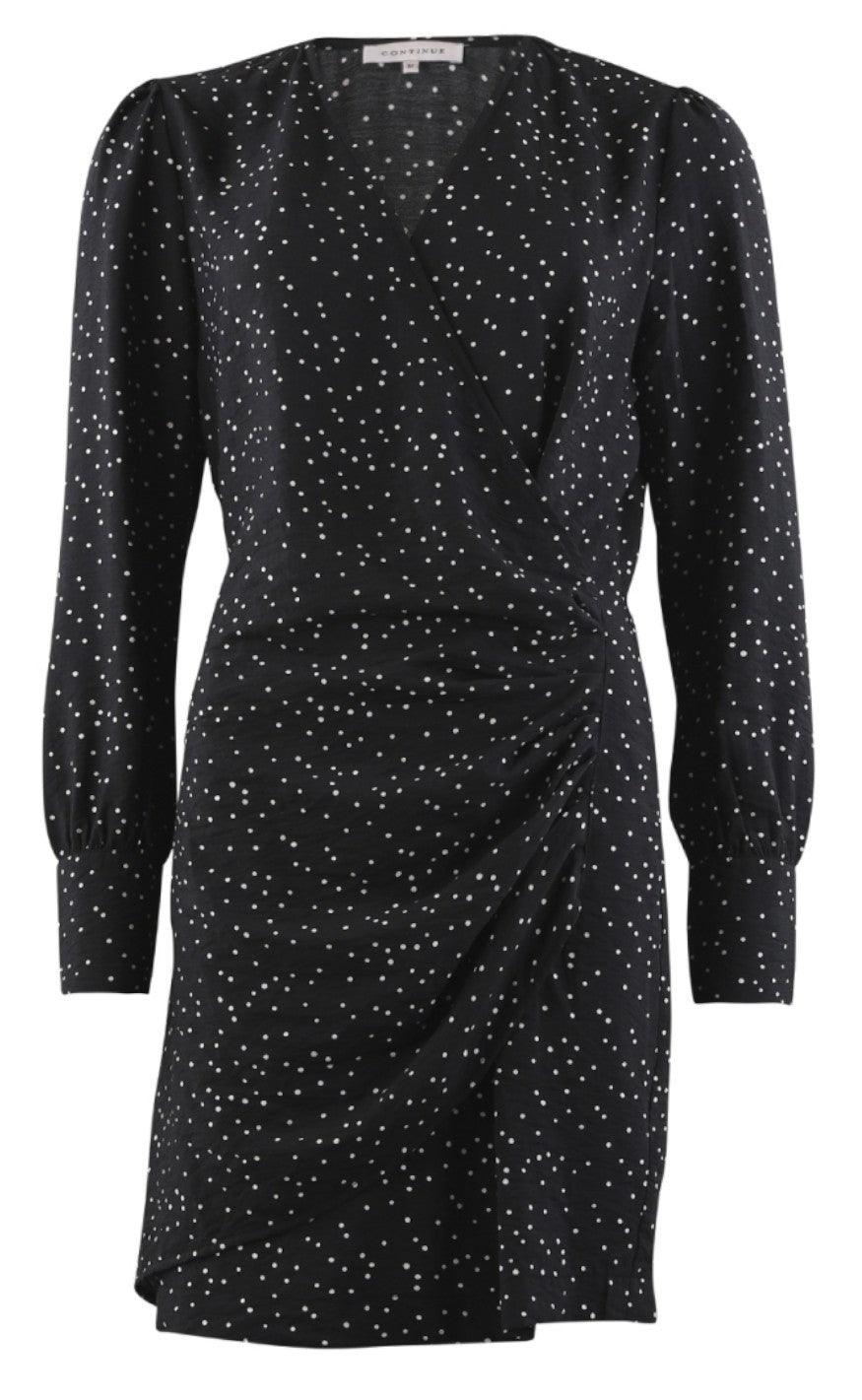 Continue Kjole - Glam Dot - Black