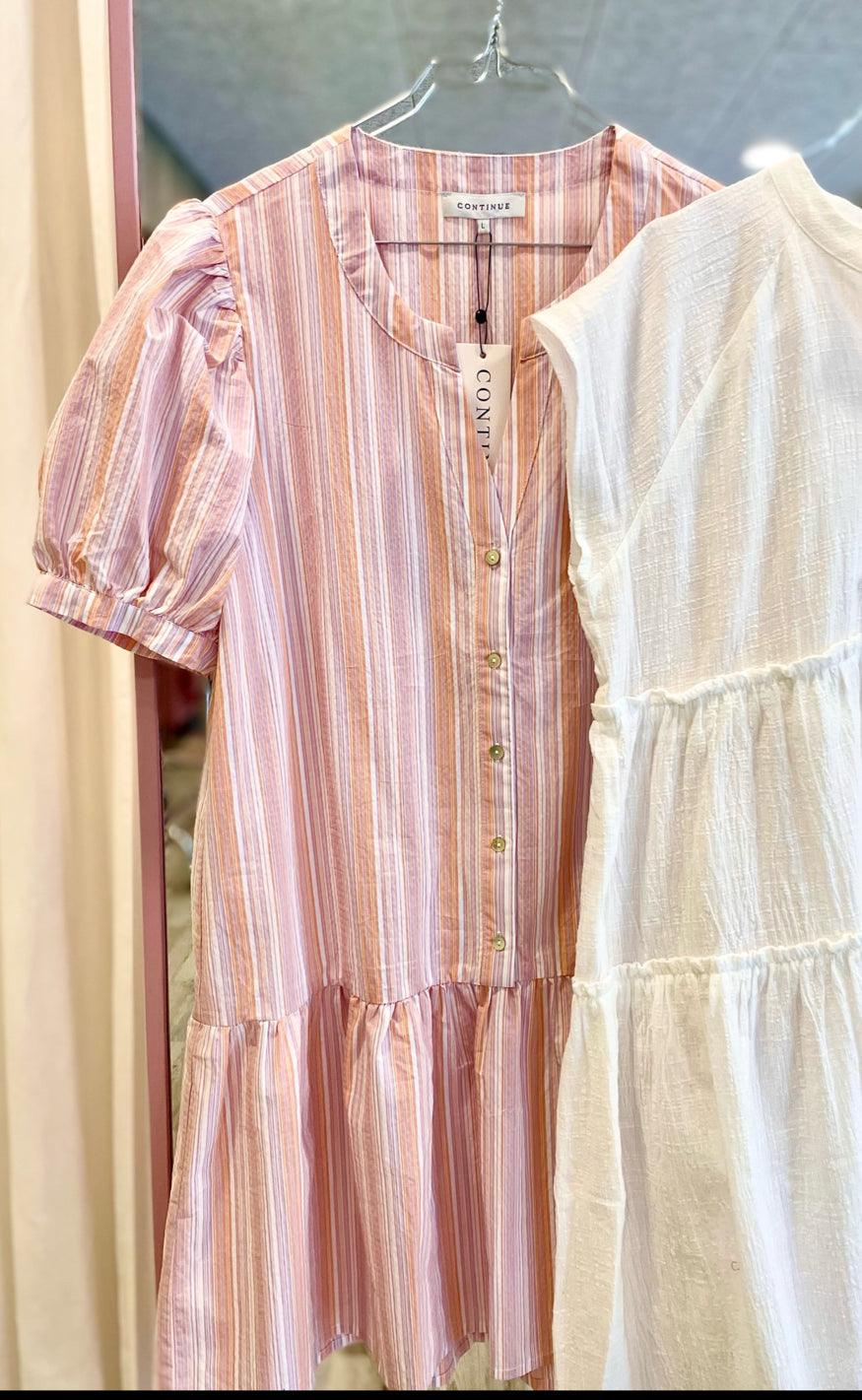 Continue Kjole - Jessica - Multi Stripes
