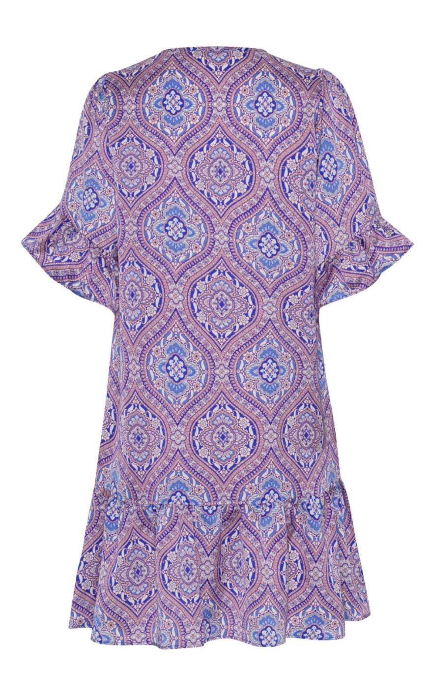 Continue Kjole - Thyra - Blue Paisley