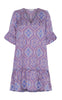 Continue Kjole - Thyra - Blue Paisley