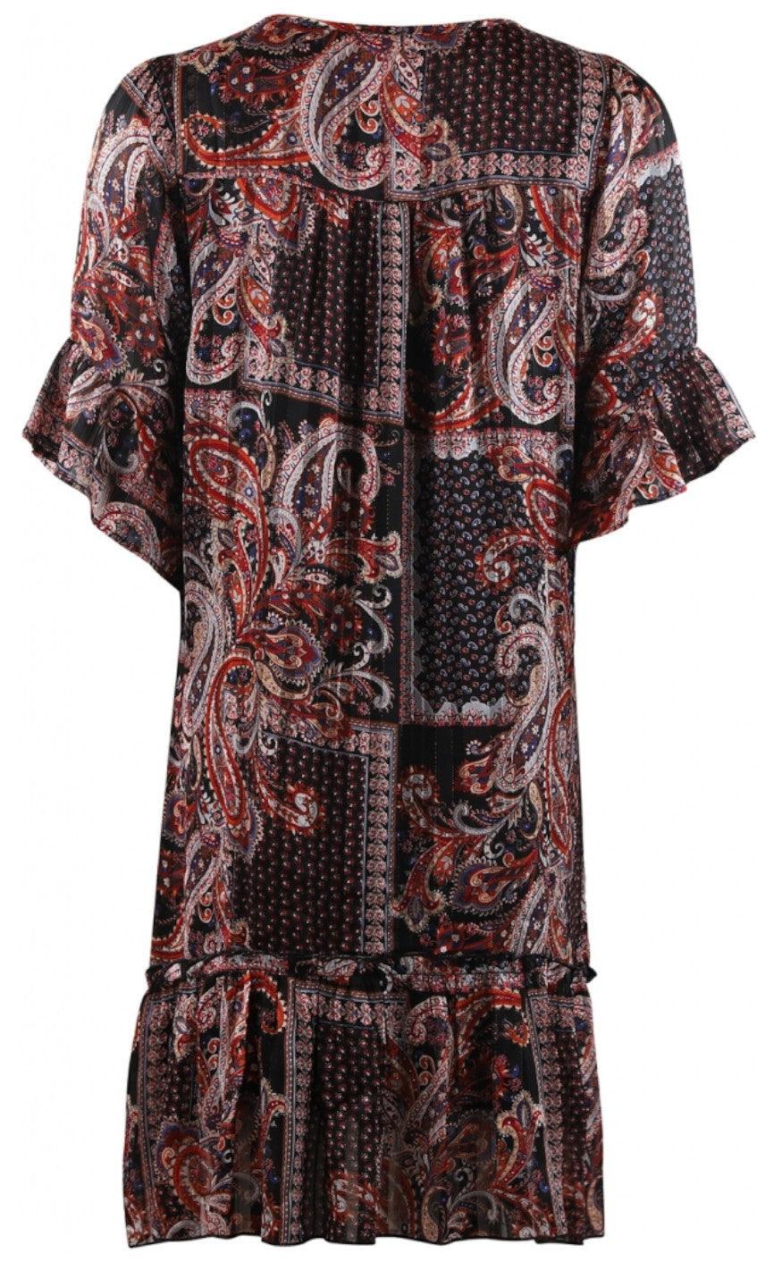 Continue Kjole - Thyra New Paiisley - Black