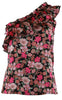 Continue Top - Josefine  - Black Flower Print