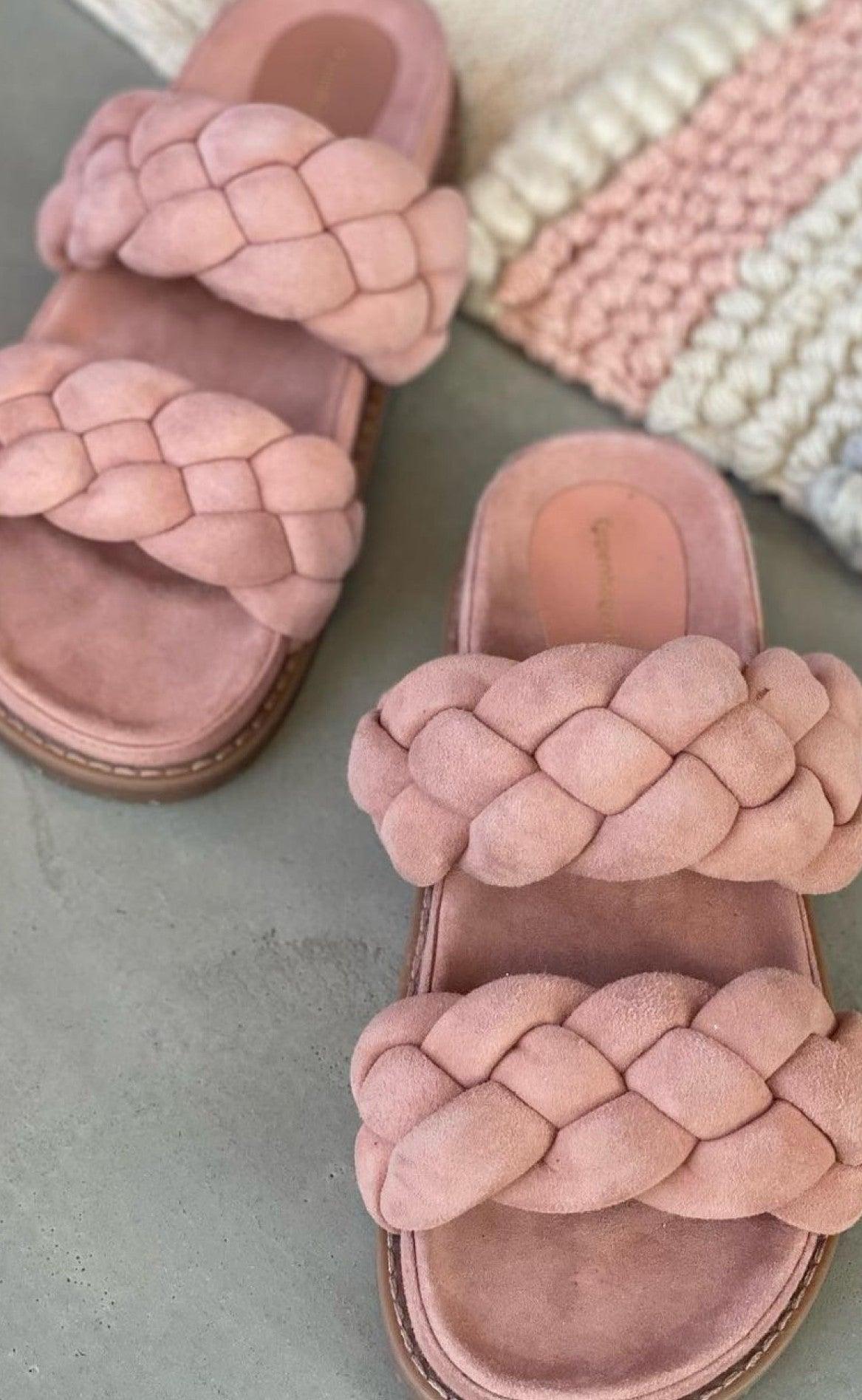 Copenhagen Shoes Sandal - Fashionista Suede - Rosa / Papaya