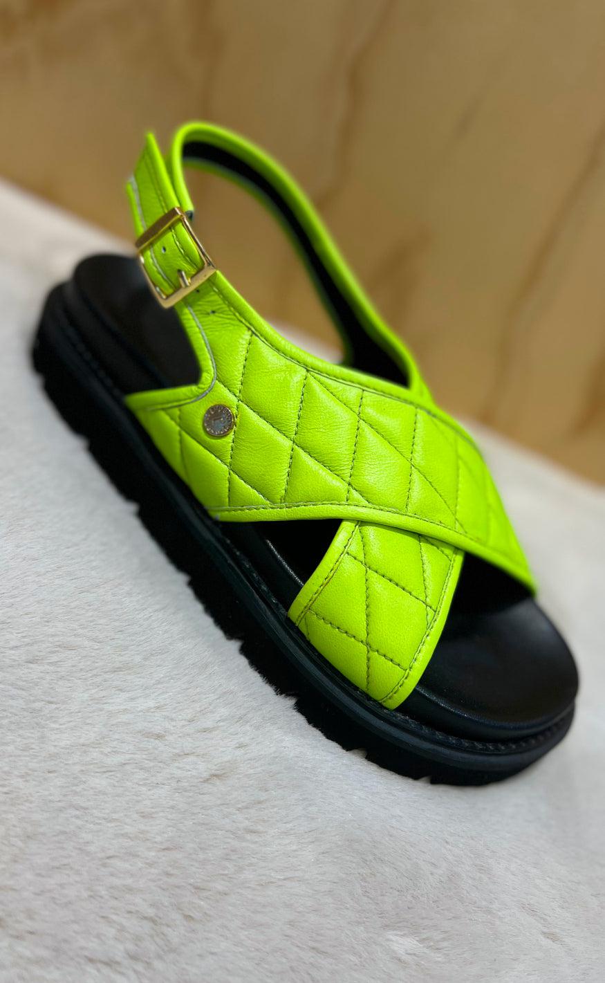 Copenhagen Shoes Sandaler - Going Wild - Neon Green