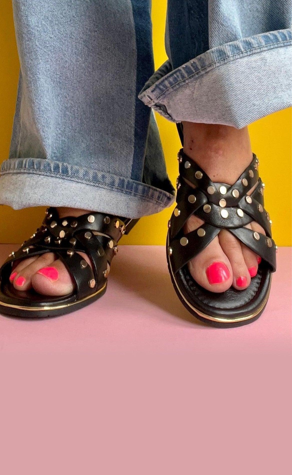 Copenhagen Shoes Sandaler - Lala Studs - Black