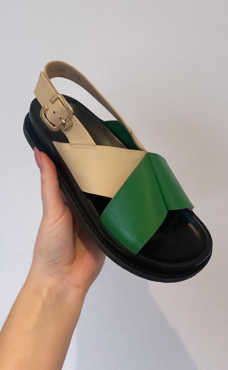 Copenhagen Shoes Sandaler - New Stronger - Green Multi