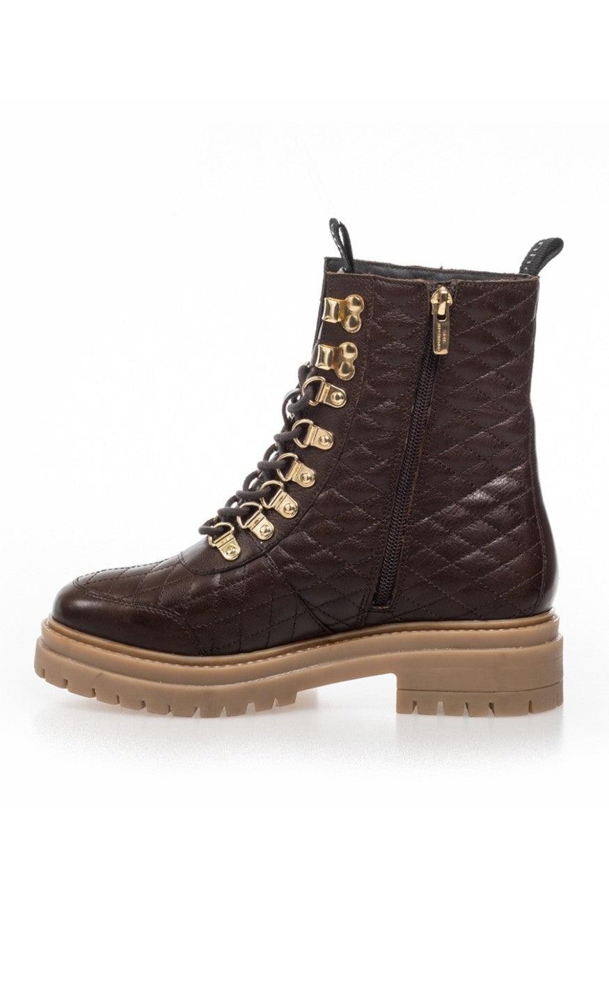 Copenhagen Shoes Støvle - Watch Quilted - Brown