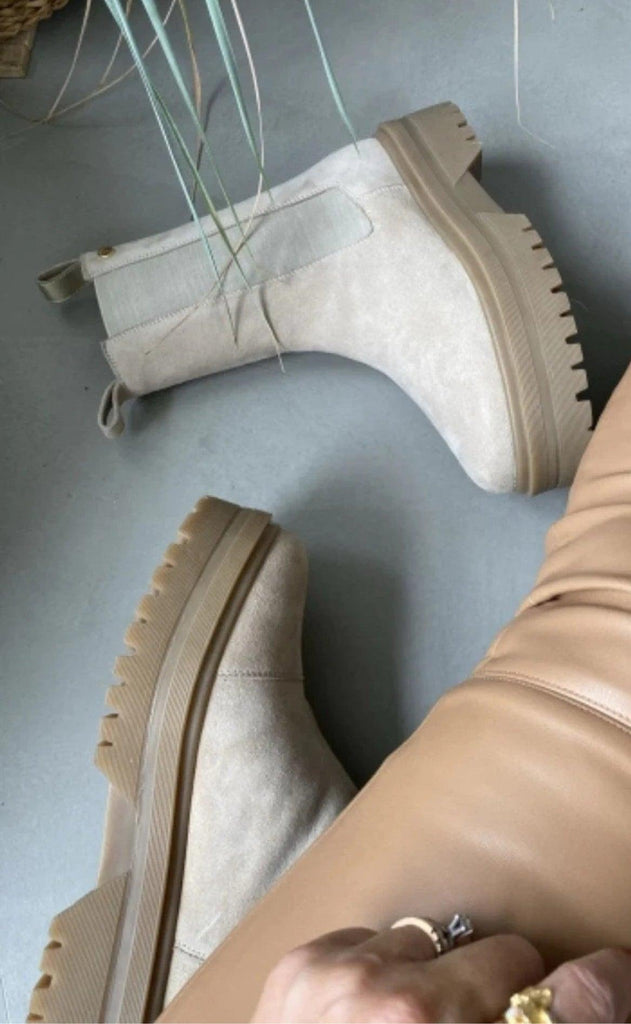 Copenhagen Shoes Støvler - Going Suede - Beige