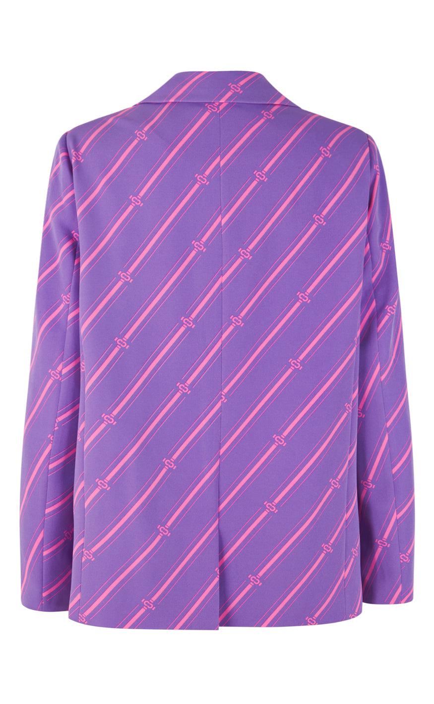 Cras Blazer - Amy - Mono Stripe Purple