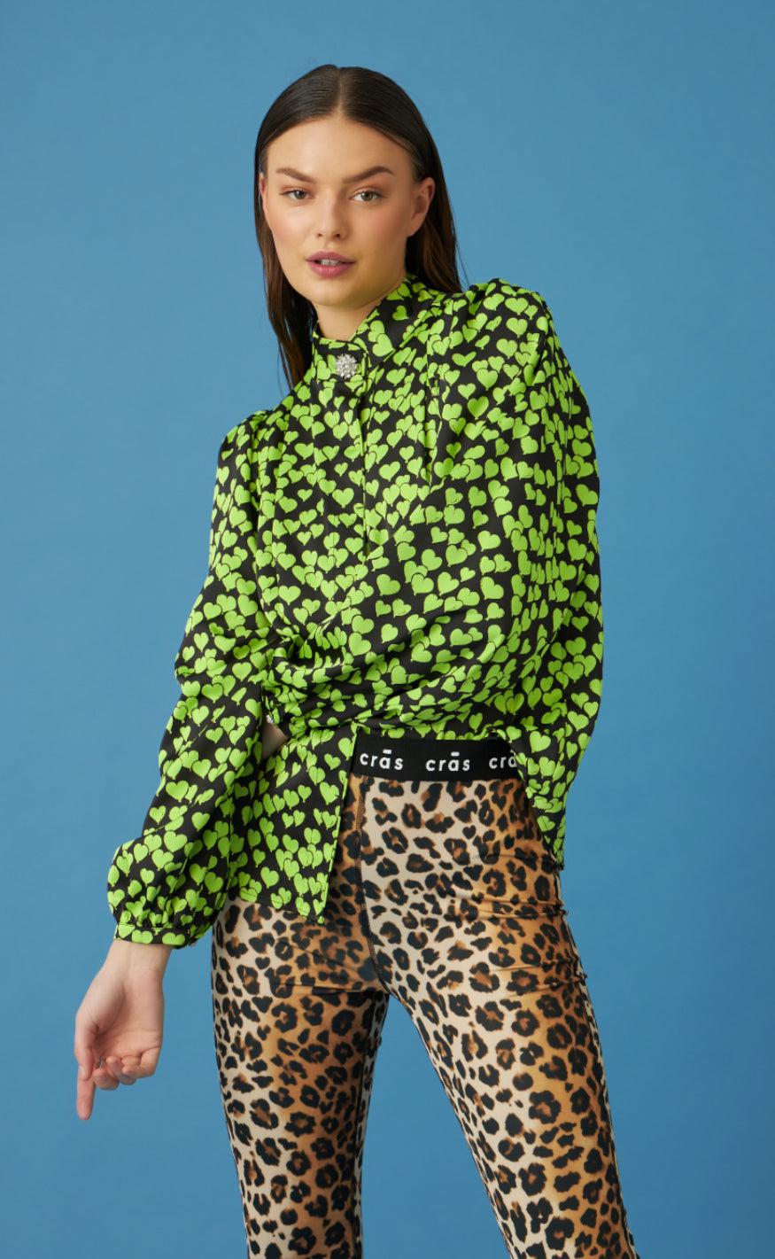 Cras Bluse - Lava - Heartbeats Black