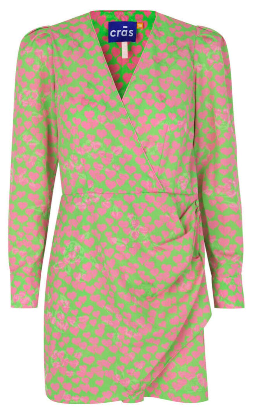 Cras Kjole - Yvonne - Heartbeats Green