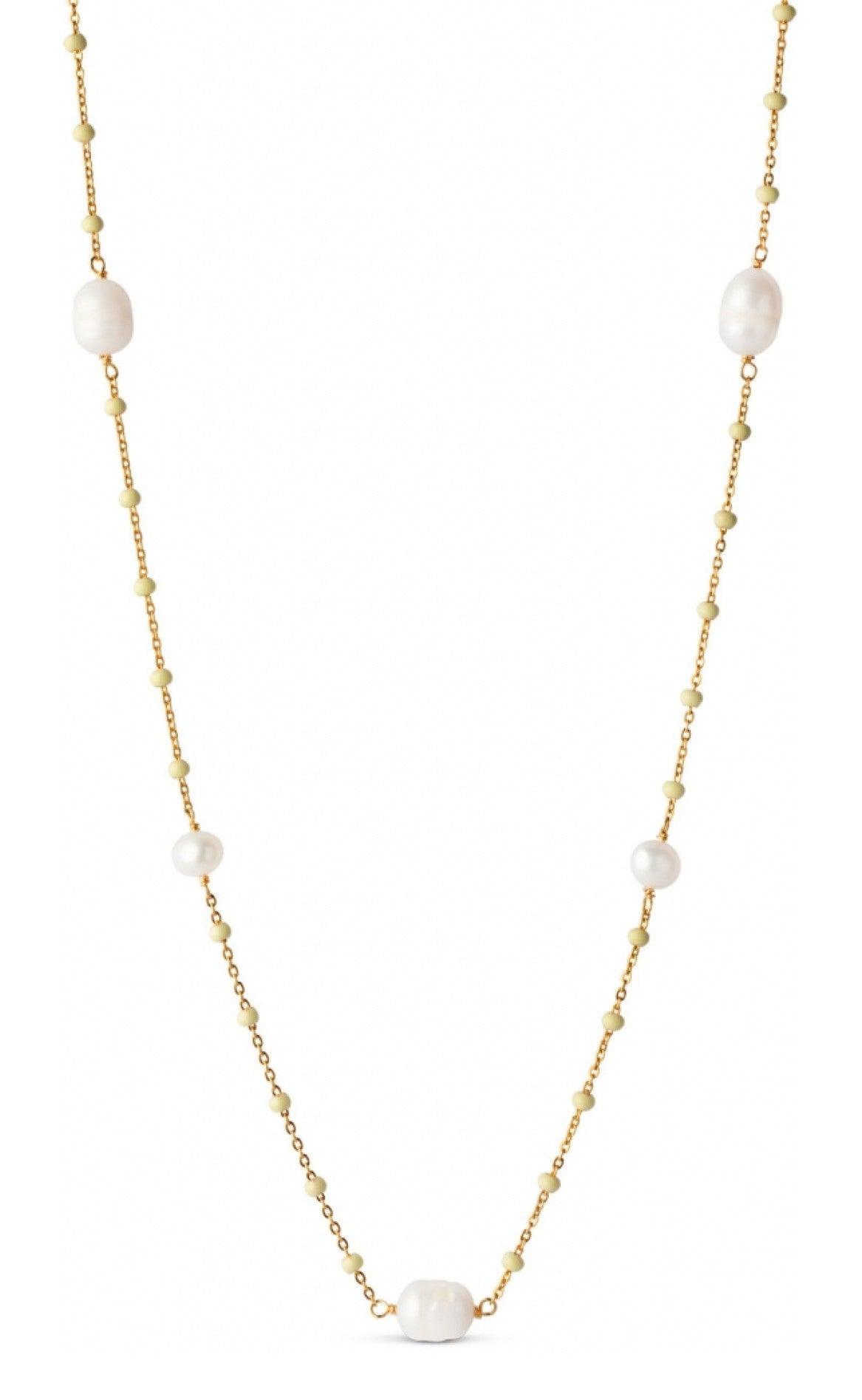 ENAMEL Copenhagen Halskæde - Lola Perlita - Lemone / Pearl
