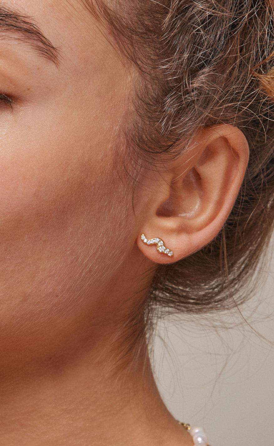 ENAMEL Copenhagen Ørering - Studs Lydia - Clear