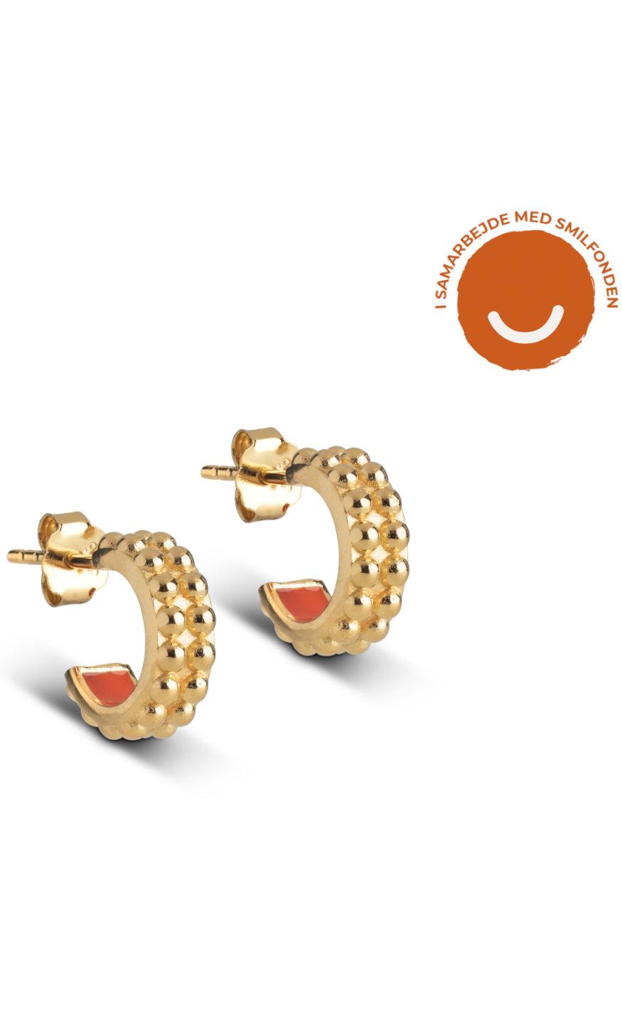 ENAMEL Copenhagen Øreringe - Gift A Smile - Orange