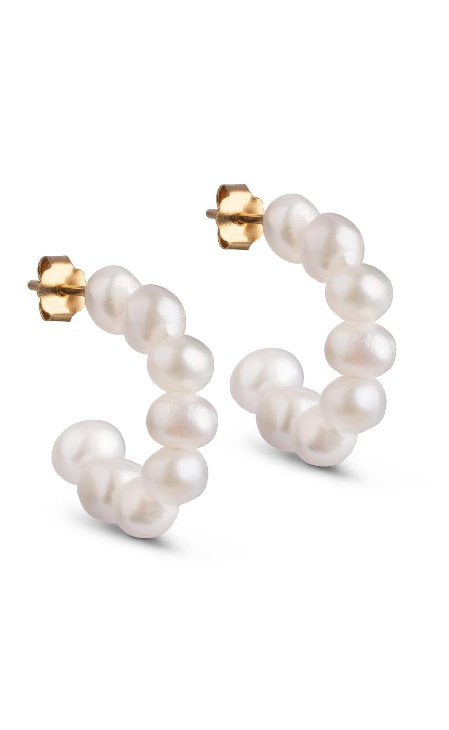 ENAMEL Copenhagen Øreringe - Pearlie Chunky - Pearl