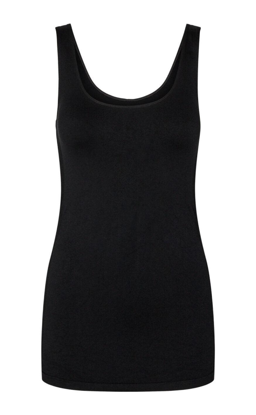 FREEQUENT SEAM TOP BLACK