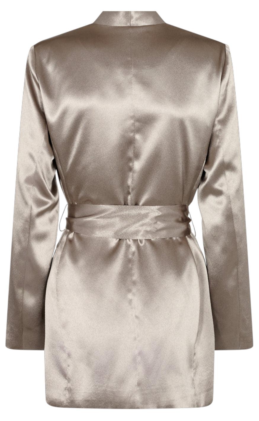 Freequent Blazer - Satin - Desert Taupe Metallic