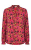 Freequent Bluse - Adriane - Cerise With Black