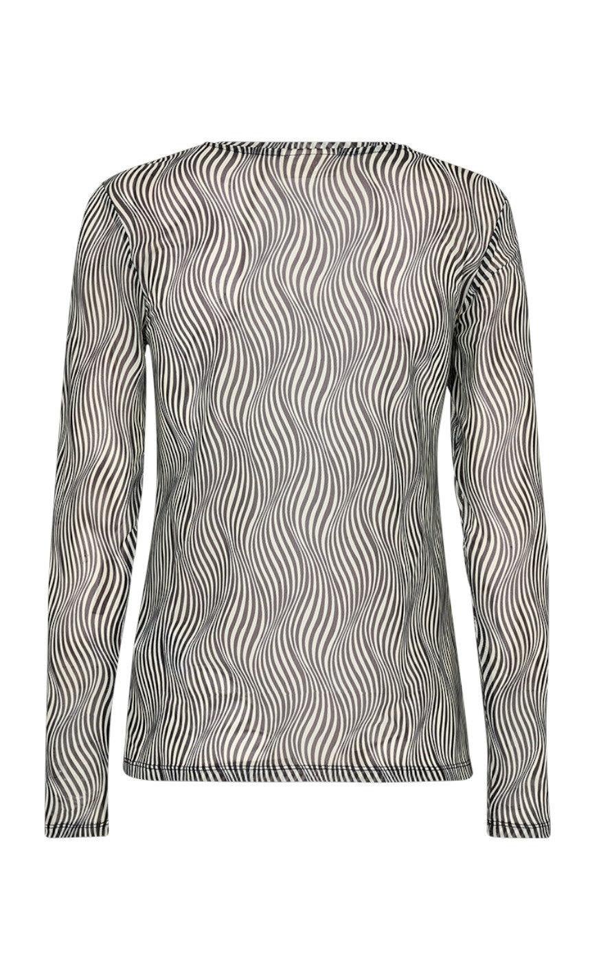 Freequent Bluse - Babara - Seedpearl W. Black