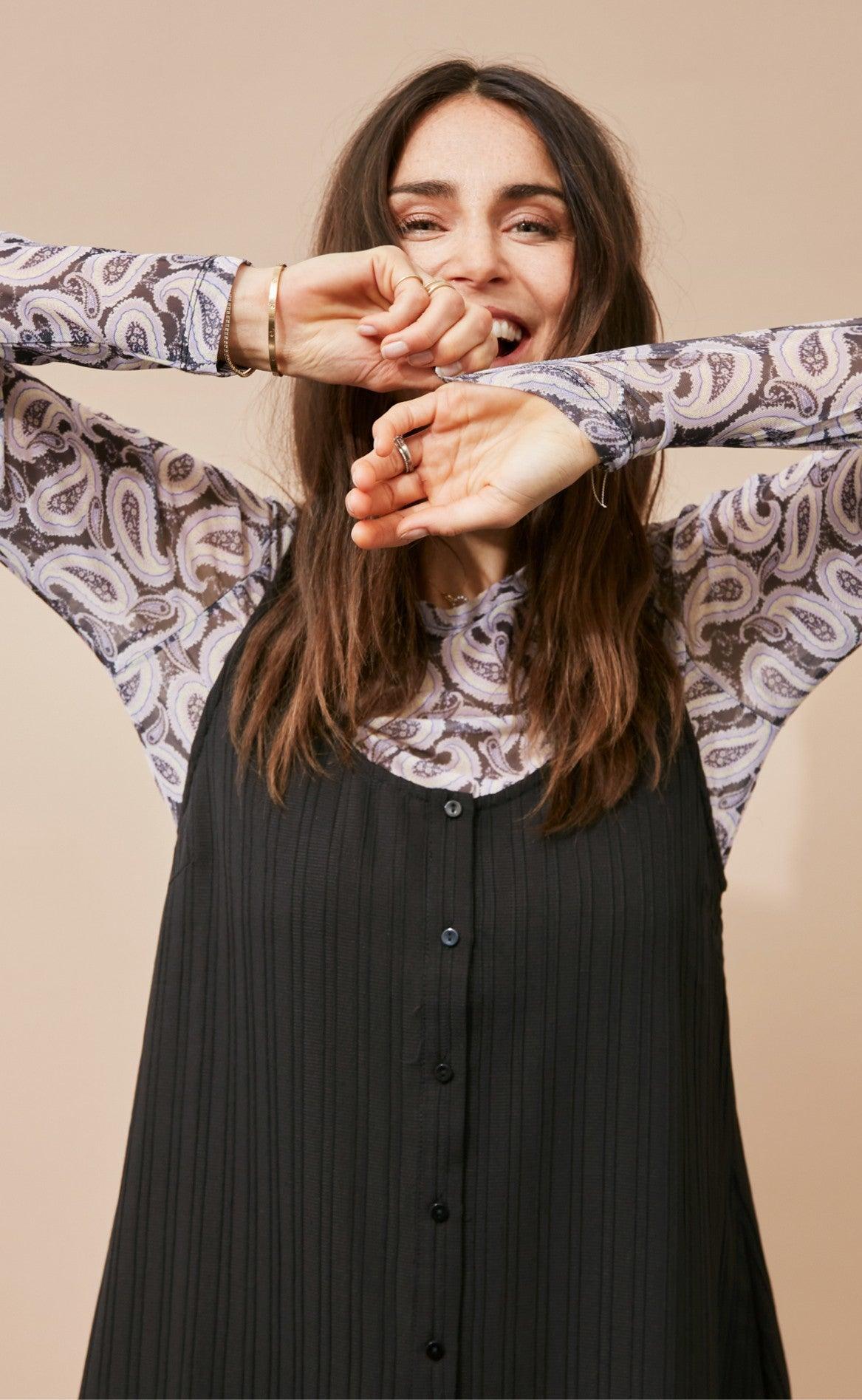 Freequent Bluse - Barbine - Lavender Mix