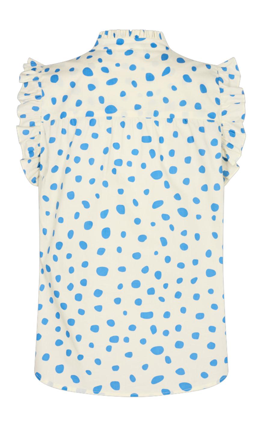 Freequent Bluse - Dotcha - Marshmallow W. Marina