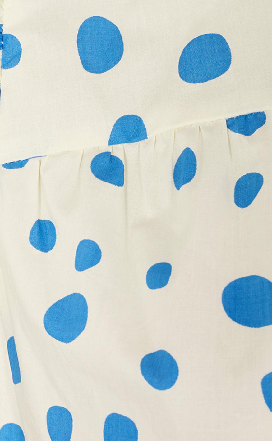 Freequent Bluse - Dotcha - Marshmallow W. Marina