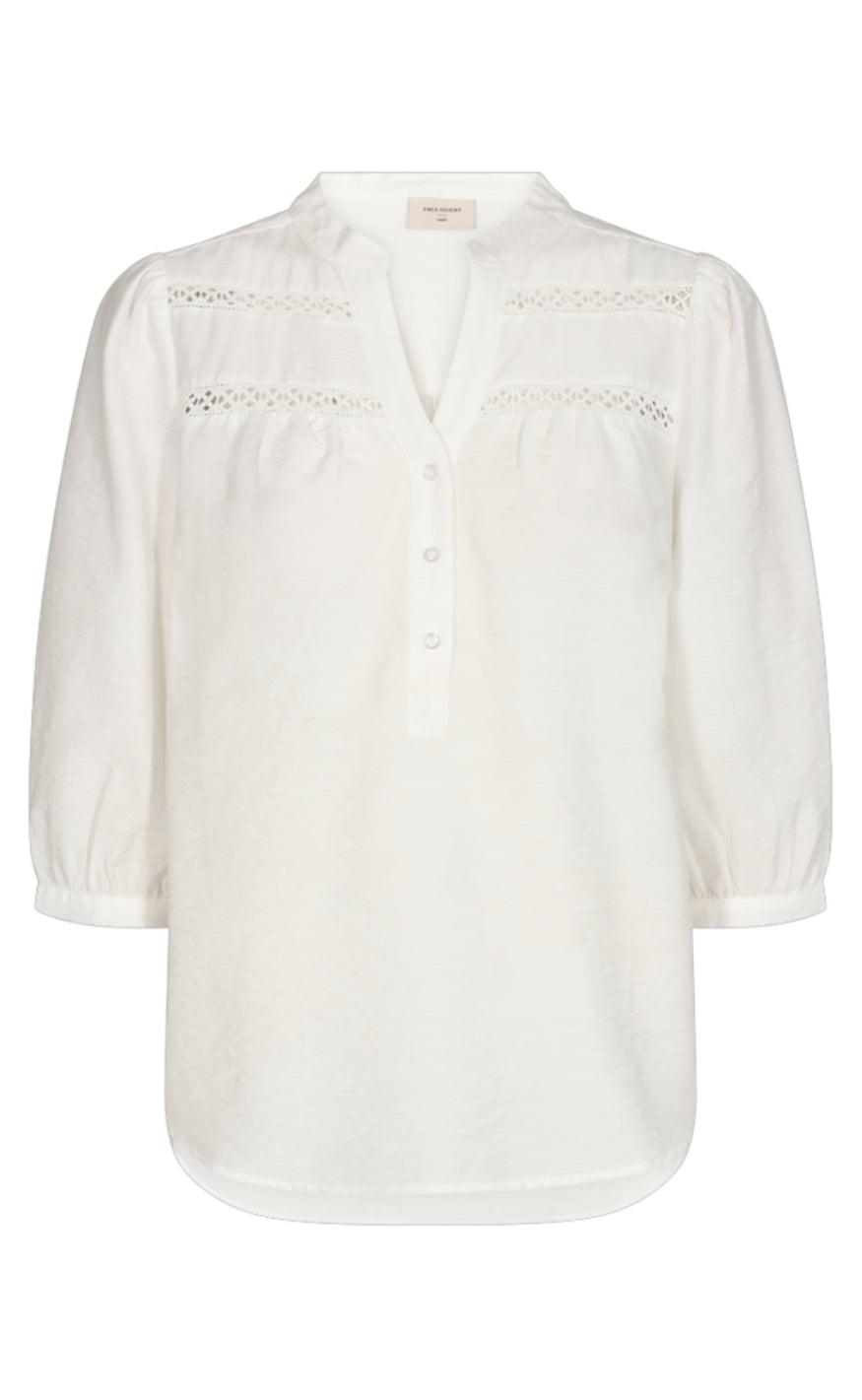 Freequent Bluse - Driva - Offwhite