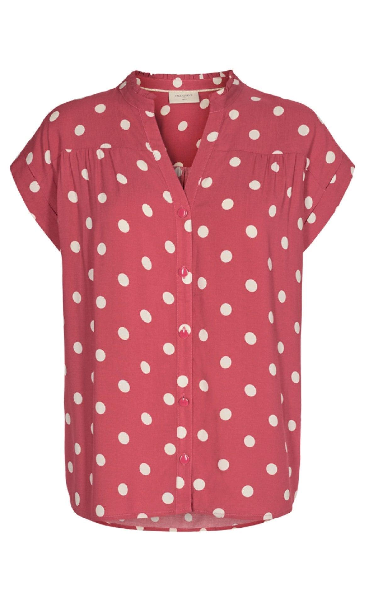 Freequent Bluse - Dut - Garnet Rosew. Sand