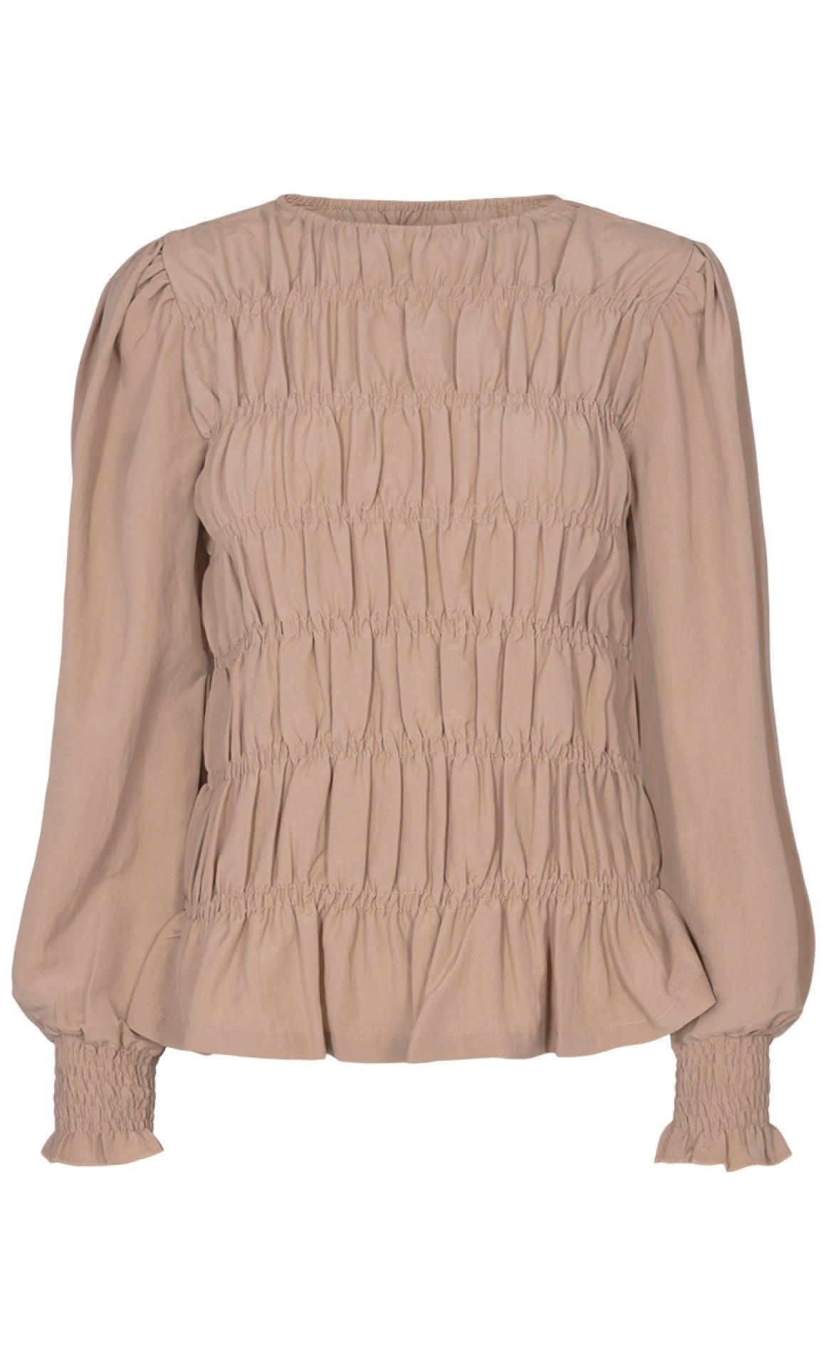 Freequent Bluse - Eloise - Silver Mink