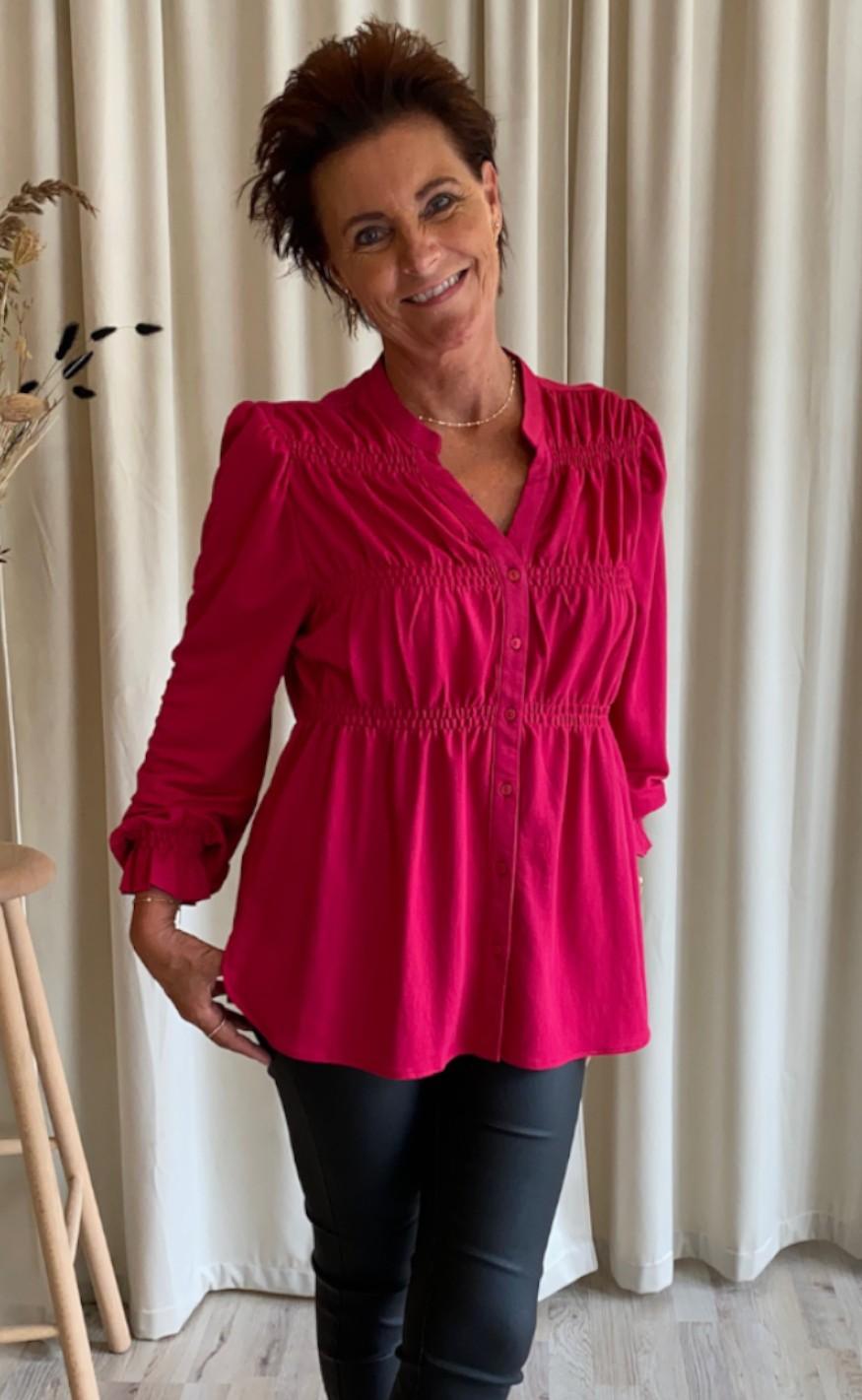 Freequent Bluse - Filan - Cerise